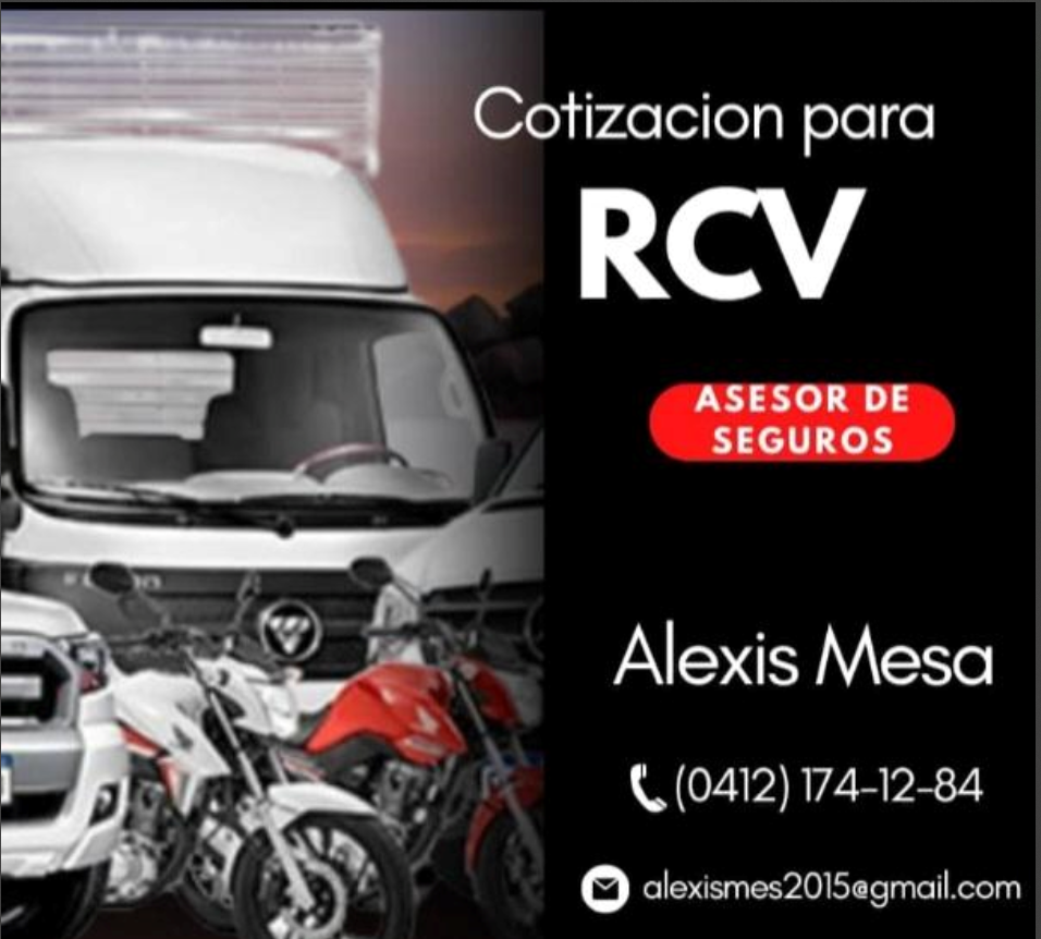 Asesor de Seguros Alexis Mesa - Contacto RCV y Fianza en 24 horas